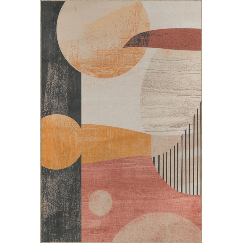 Tapis lavable à motif moderne, Tapis de couloir 3 pi 3 po x 9 pi 10 po