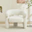 Fauteuil moderne rembourré à larges accents-1253259910