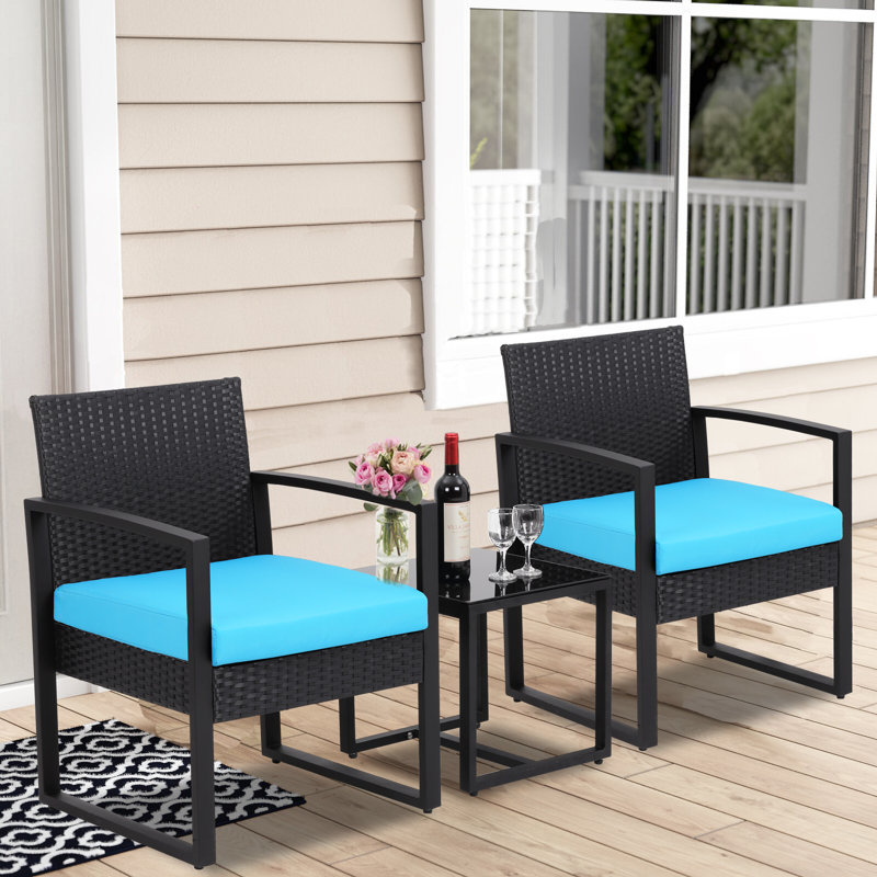 - Person Patio Conversation Set, Blue