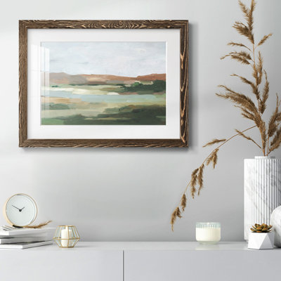 Autumn River Crossing I, reproduction d'art encadrée