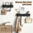 4-Hook Modern Coat Rack with Hidden Wall Hooks for Entryway, Bedroom, Bathroom-681661177