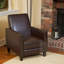 Fauteuil inclinable rembourré réglable avec repose-pieds extensible-1807060767