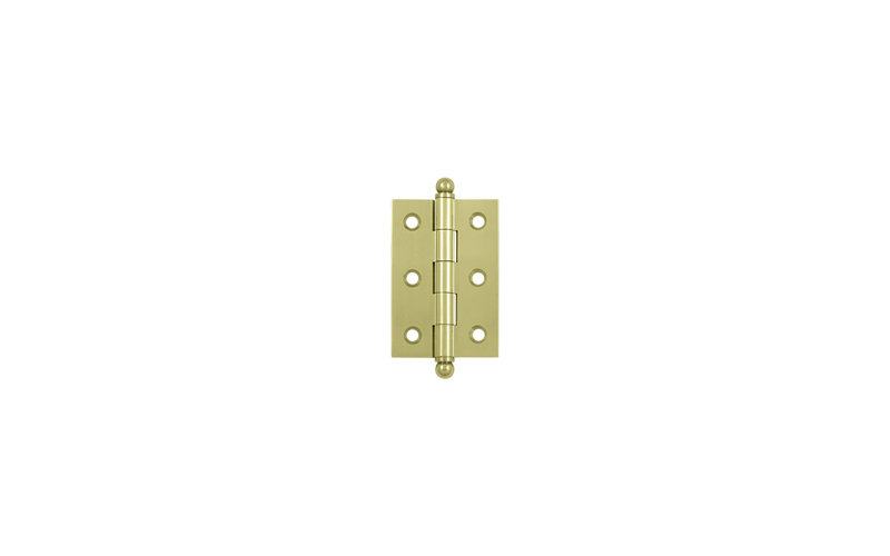 10'' x 10'' Solid Brass Traditional Hinge, Unlacquered Brass, 2.5" H x 2" W