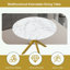 Table de salle à manger extensible simple avec base robuste en acier au carbone en forme de X pour la cuisine et les petits espaces-117584063
