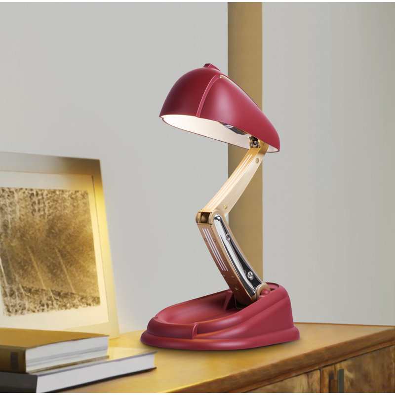 Lampe de bureau 20,55 "avec USB Aquileo, Rouge