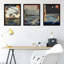 Japanese Woodblock Utagawa - 3 Piece Single Picture Frame Art Prints