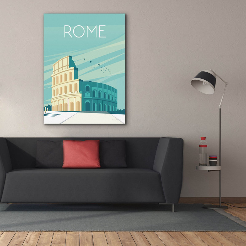 «Rome» par Omar Escalante, art mural sur toile, H 54 po x l 40 po x P 1,5 po