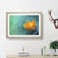 Blooming Orange Magnolia Flower Painting 1 Piece Single Picture Frame Wall Art on MDF-56633720-56633724