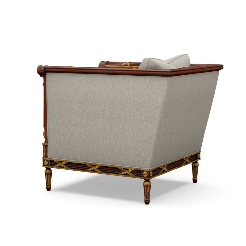 The Regent's Visit  Accent Chair, Rise Charcoal (Performance fabric) 1357-95