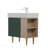 21.6" Vanity Base Only, Open Shelf On The Right, Green-1067513396