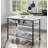 Freyja  White Cultured Marble Top & Gray Finish Kitchen Island(No Include Stool)