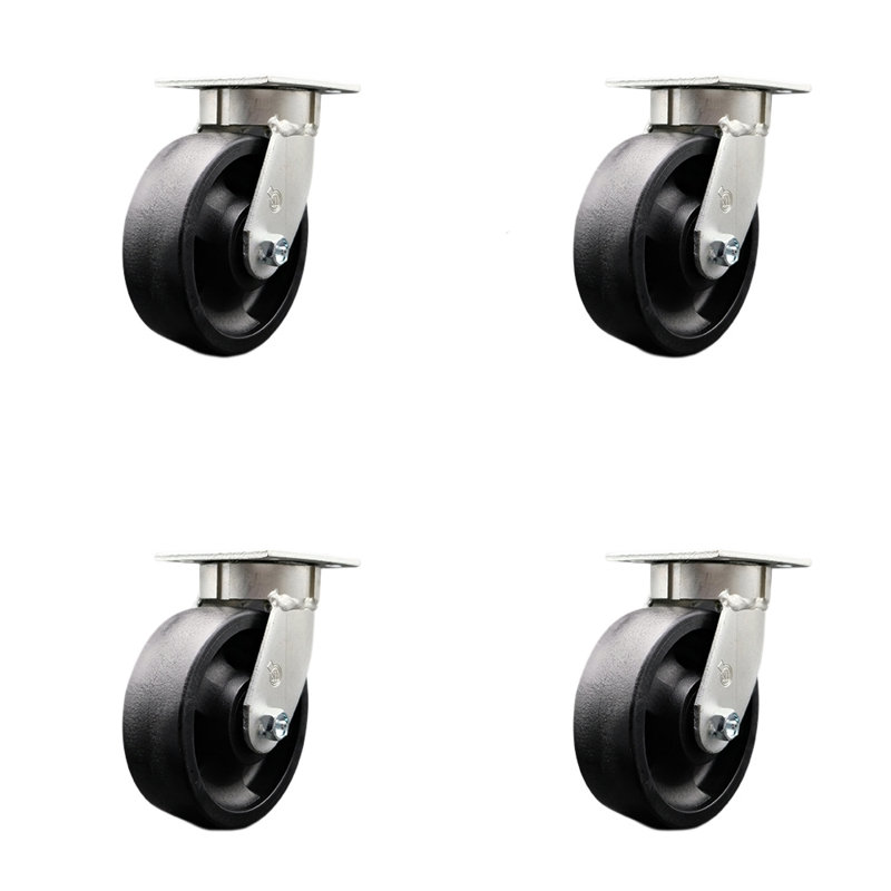 Kingpinless Filled Nylon Swivel Caster