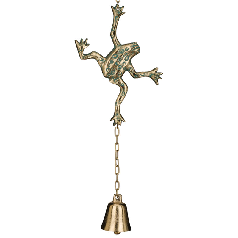 Cloche de jardin en fonte - grenouille