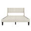 Grand lit plateforme tapissier avec pieds de soutien-1404349791