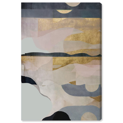 Toile perdue dans le brouillard, art mural abstrait intemporel par Art Remedy