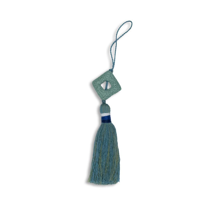 Tassel Fabric, Aquamarine