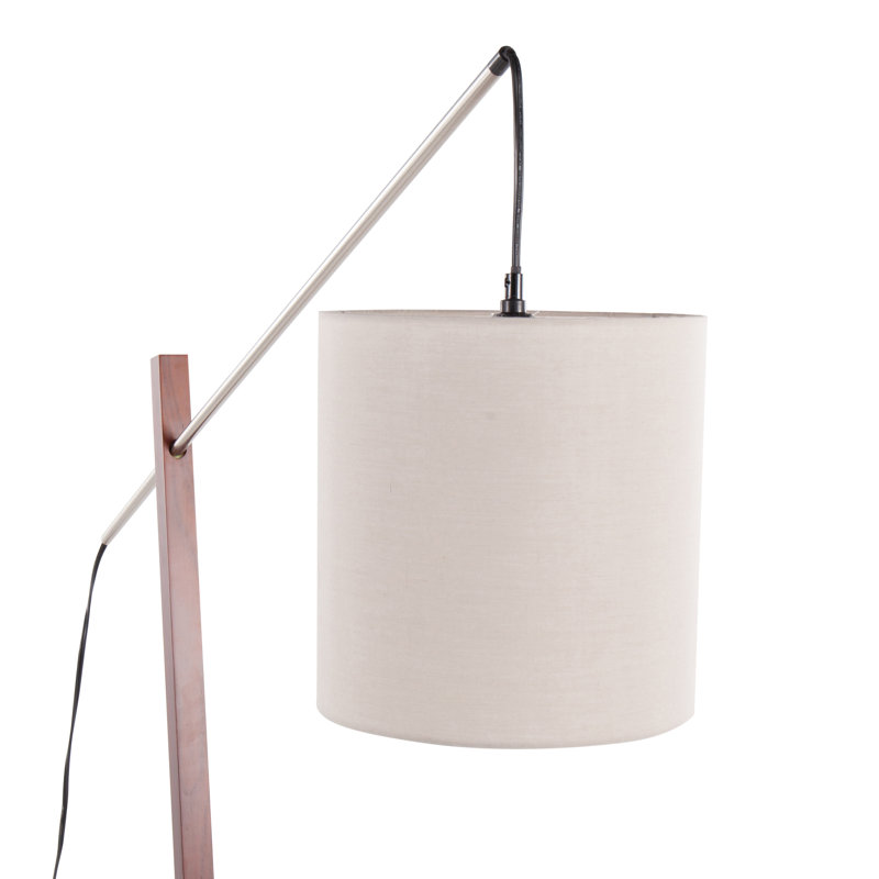 60'' Task Floor Lamp, Walnut