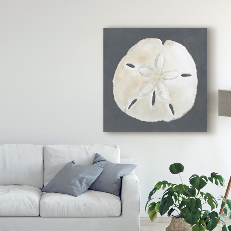 «Shell on Slate II» par Megan Meagher - reproduction d'art sur toile, H 18 po x l 18 po x P 2 po
