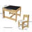 3-in-1 Kids Activity Table Set with Detachable Blackboard and Built-in Storage