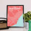 Barcelona City Map - No Frame Print-933474247