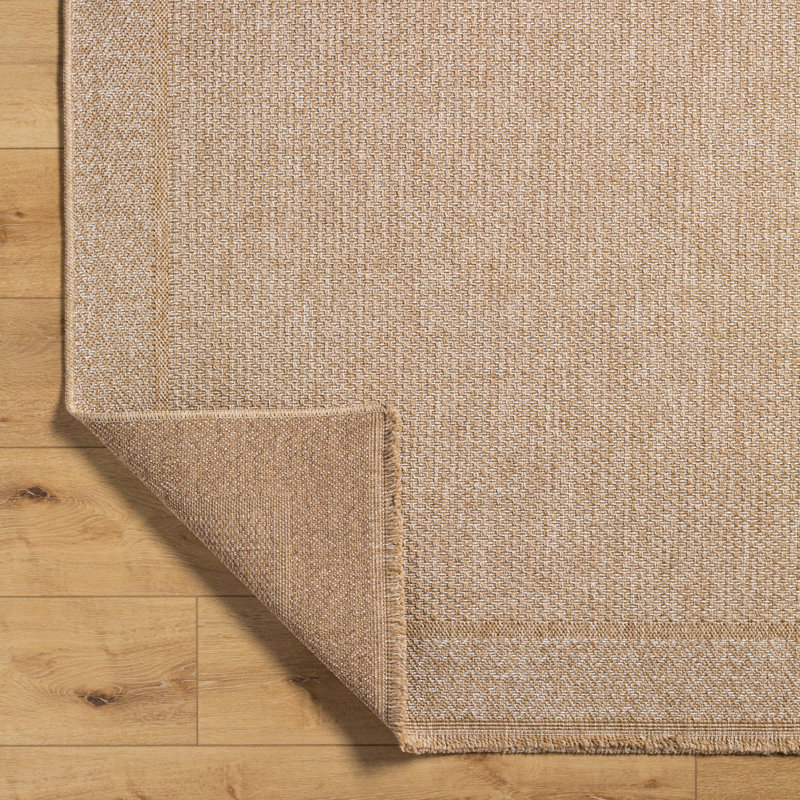 Louetta Boho Jute-Look Beige Area Rug, Rectangle 117 x 166cm