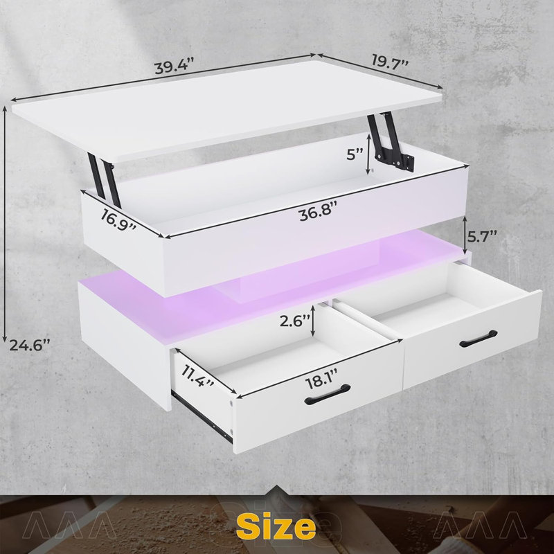 Julein Coffee Table, White