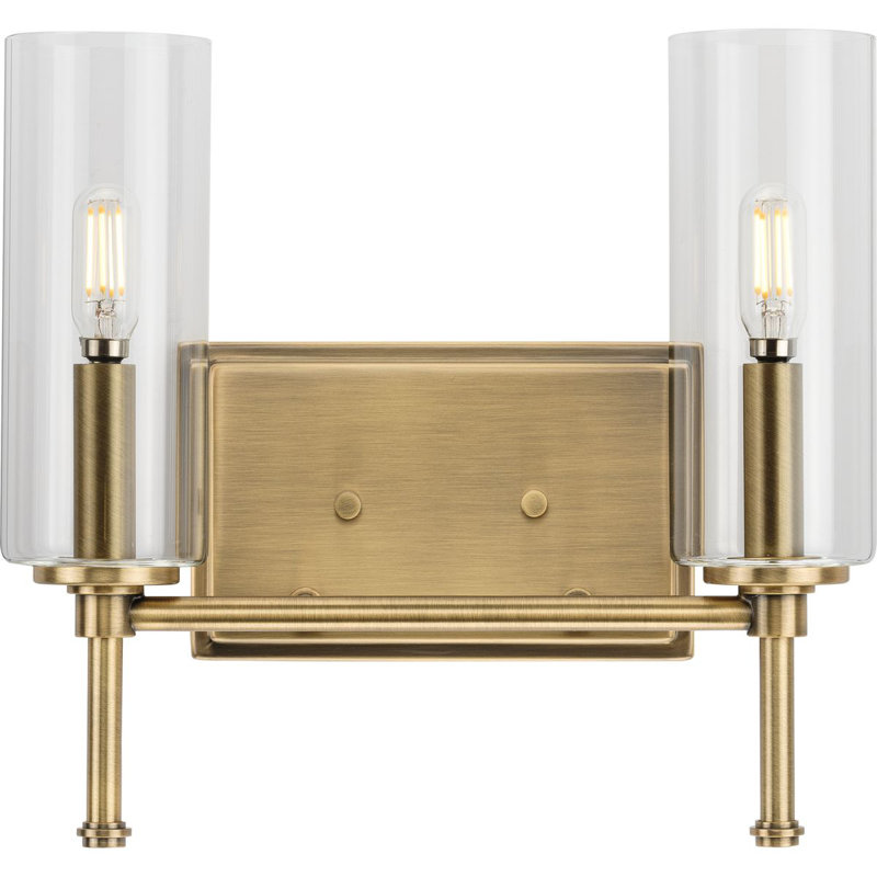Ralaigh 2 - Light Dimmable Vanity Light, Vintage Brass