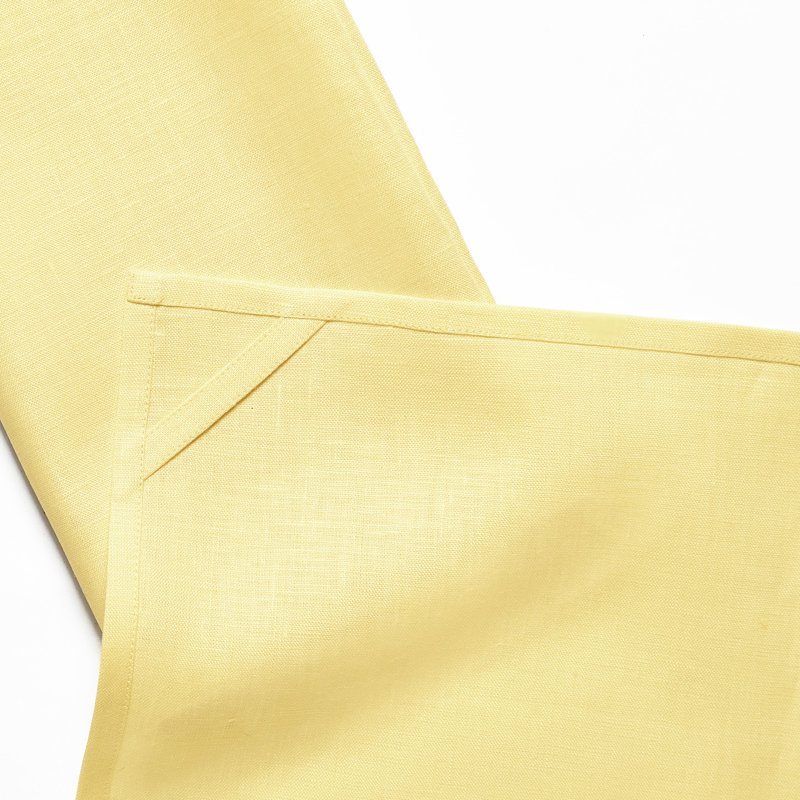Kitchen Linen - 100% Pure Linen Kitchen Towels, Yellow