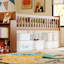 Bed Frame With Storage Shelf, Wooden Bed With Slide And Ladder, Guardrail-376879389