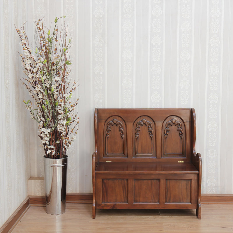Beavin Solid Wood Storage Bench
