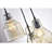 Nickelson 3 - Light Cognac Glass Antique Black Cluster Bell Pendant