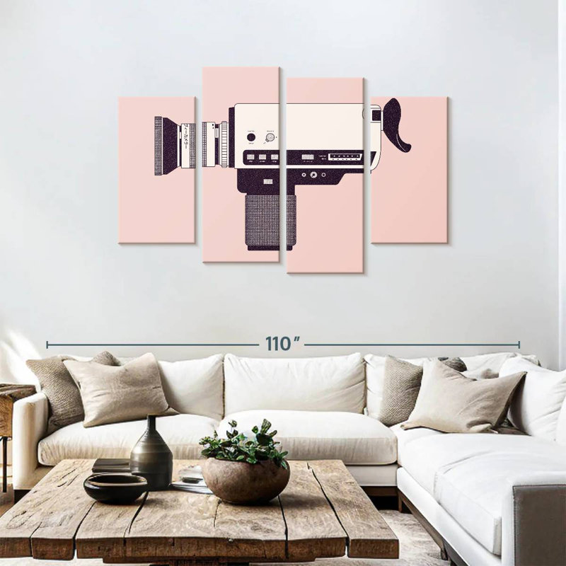 Senne Super 8 Camera, 48" H x 75" W