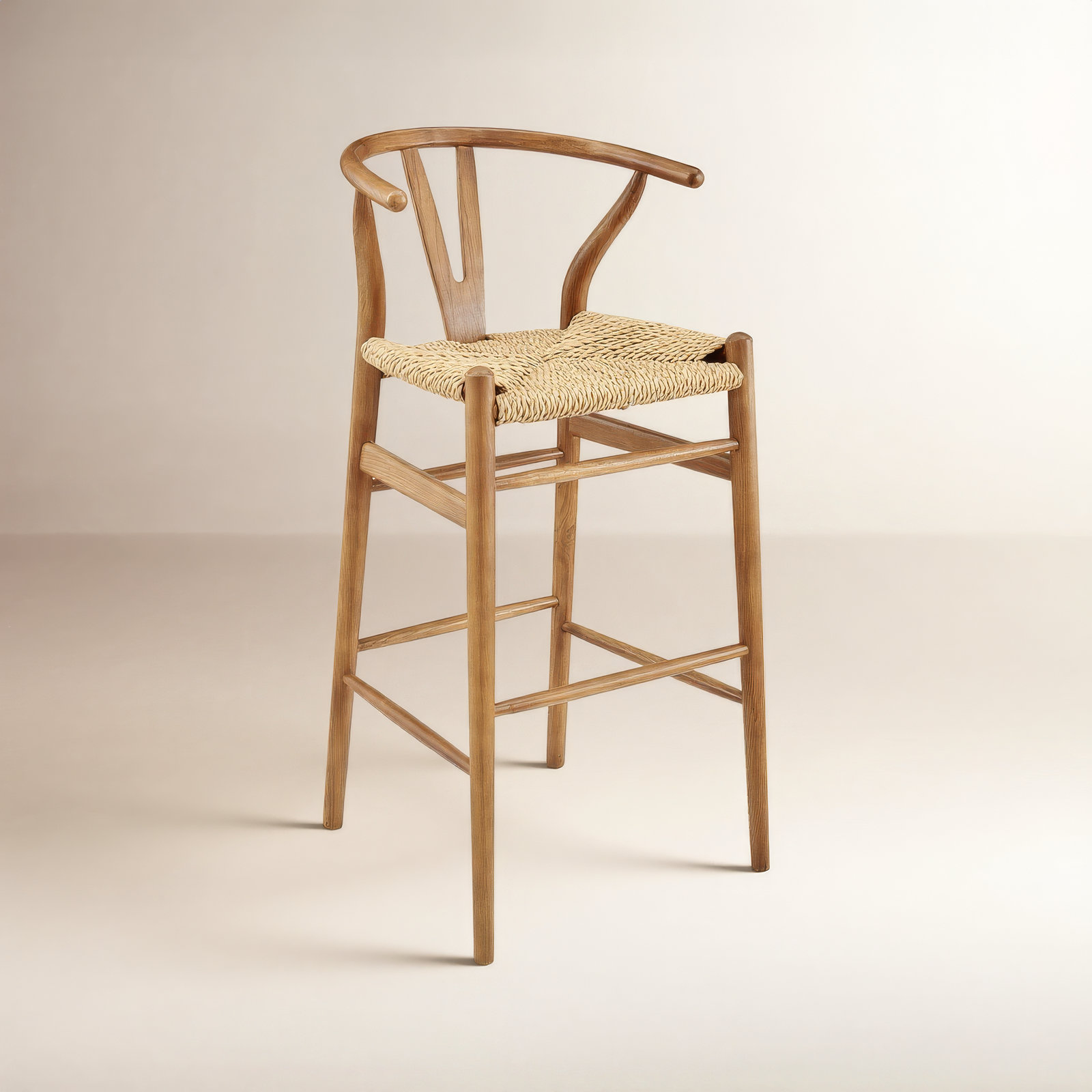 Fairbanks " Bar Stool, Natural, Golden Ash, Bar Stool (30.1" Seat Height)