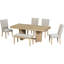 Ensemble de table de salle à manger en bois extensible Farmhouse