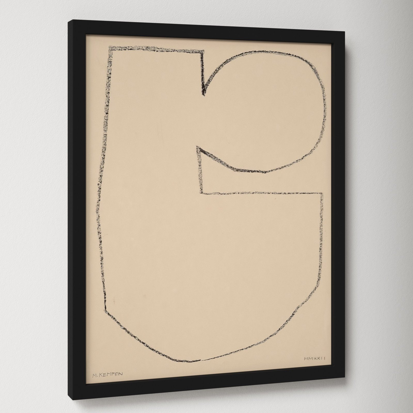 Outlines 5 by Michael Kempen, Black Framed, 16" W x 20" H