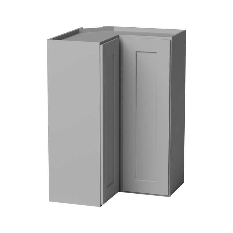 Armoire murale d'angle, Gris, 24" W x 36" H x 12" D