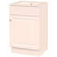 Meuble-lavabo de 20 po avec lavabo, meuble-lavabo avec tablette de porte et tablette réglable, blanc