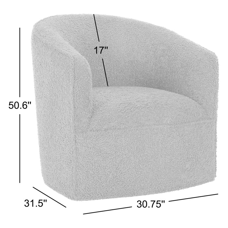 Valencia Swivel Accent Chair, Black
