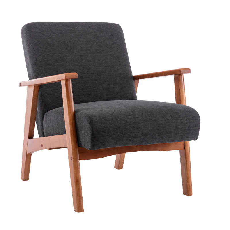 64 Cm Wide Armchair, Dark Grey