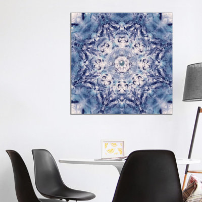Indigo Gem Kaleidoscope I by Nan - Wrapped Canvas Print