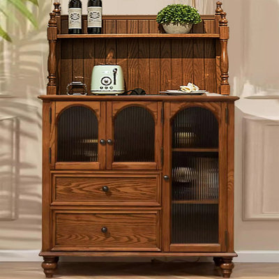 Buffet cerisier massif et bois manufacturé
