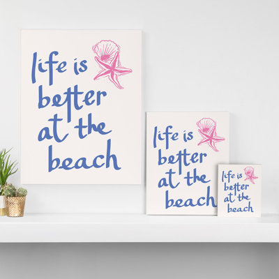 «April Lane Art Life Is Better At The Beach», toile