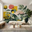 Papier peint floral géométrique, décoration murale amovible moderne-2100647592-2100647594