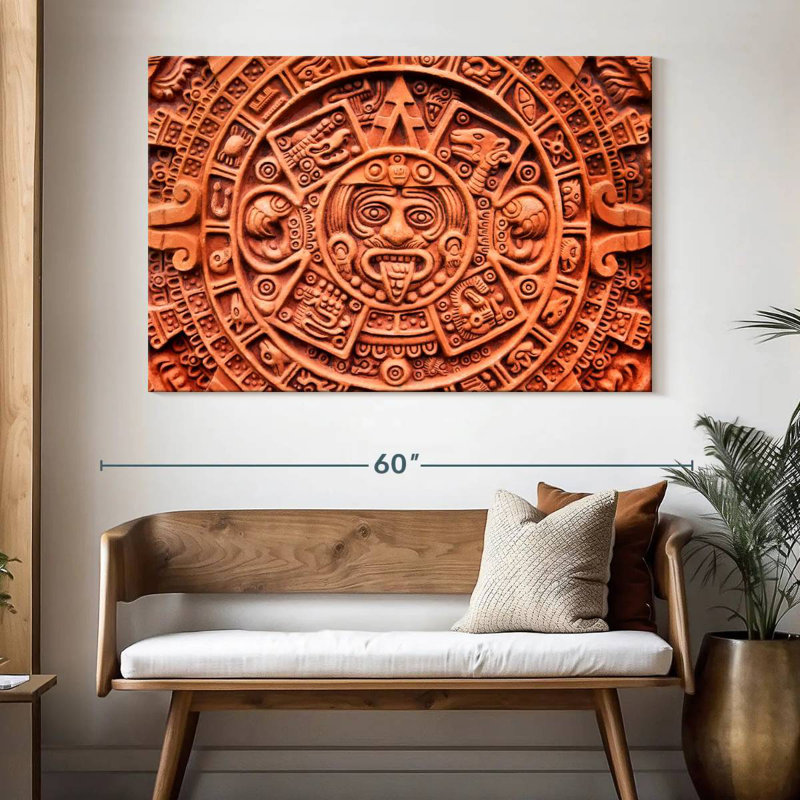 Kerner Aztec Sun Stone, 34" H x 51" W