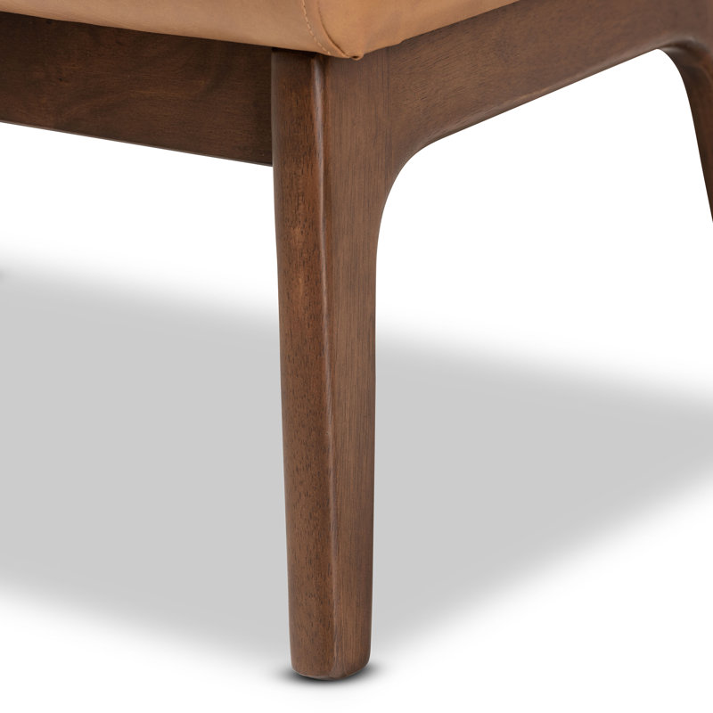 Kiger Faux Leather Ottoman
