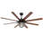 Nicola 66'' 8-Blade Black Farmhouse Ceiling Fan with Light Kit and Remote Control