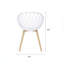 Table bistro ronde en acier et base piédestal 24 po avec chaises ergonomiques Kurv Bistro-945786808