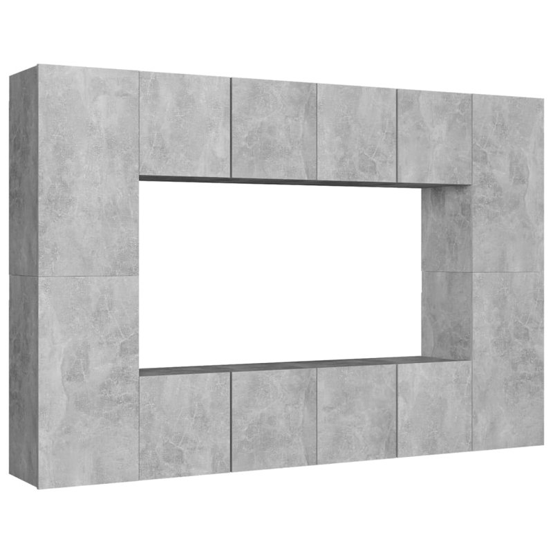 Gillo TV Stand for TVs up to 88", Concrete Grey, 180cm