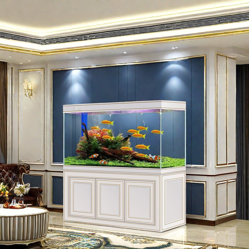 138 Gallon White Rectangular Aquarium Tank