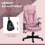 Fauteuil de bureau à massage à haut dossier avec 6 points de vibration-122061103-122061076